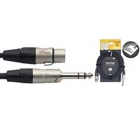 Stagg NAC3PSXFR - Cable XLR a jack (6.3 mm, estéreo, macho/hembra, 3 m)