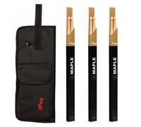 Stagg Nylon Stick Bag & Maple 7A Drumsticks Wood Tip