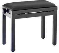 Stagg pb39 BKM VBK - Taburete para piano con asiento, color negro mate