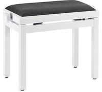 Stagg PB39 WHM VBK - Banqueta para piano, color blanco mate y negro