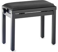 Stagg pbf39 BKM VBK - Taburete Banqueta para piano con parte superior de terciopelo negro), color negro mate