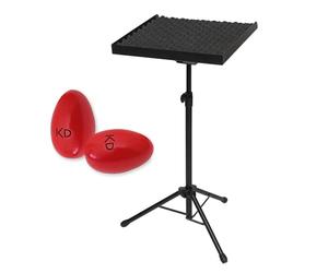 Stagg PCT-600 - Bandeja para mesa de percusión + batidora Keepdrum Eggs
