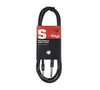 Stagg S Serie SAC3MPS PS Câble Audio Deluxe 3m mini-jack S/Jack S