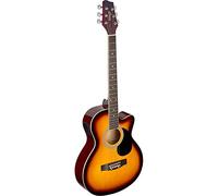 Stagg SA20ACE SNB - Guitarra electro acústica, color sunburst