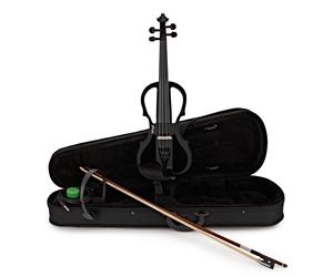 Stagg Shaped Electric Violin Outfit Black