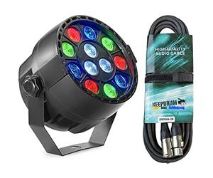 Stagg SLT-ECOPAR XS-2 Foco LED para faros delanteros + cable keepdrum DMX de 3 m