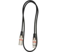 Stagg SMC1 RD Cable del micrófono (1m, conector XLR a XLR), Negro
