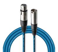 Stagg 3 m cable XLR a conector XLR para micrófono de calidad, azul