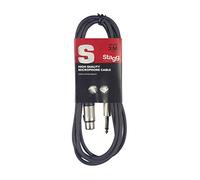 Stagg SMC3XP - Cable de estudio, 3 m, negro, XLRf a Jack