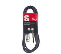 Stagg SMC6XP - Cable para micrófono XLR / jack (f/m), 6 m (20') | Cable 6 m, conecta la salida XLR del micrófono a una entrada jack, conforme RoHS - escenario, estudio, casa y escuela