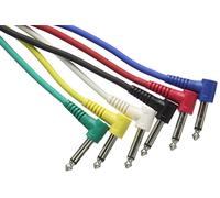 Stagg SPC030L E - Cable patch (patch, mono, 0.3 m), 6 unidades