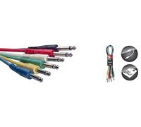 Stagg SPC060E 0,6 Metre 6-unidades liberadores conectores Patch Cables