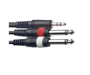 Stagg SYC Stereo Mini Jack to Dual Mono Jack Cable 1m