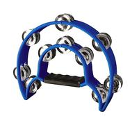 Stagg TAB-1 BL Tambourin en Plastique avec 20 Cymbalettes blue