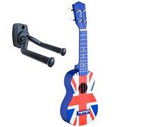 Stagg Ukelele soprano Ukelele con funda y soporte de pared Keepdrum
