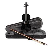 Stagg Violin Outfit Transparent Black Full Size