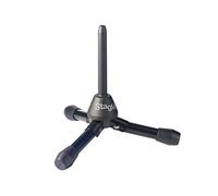 Stagg WIS-A45 Soporte Plegable para Flauta o Clarinete, Negro | Apoyo de ABS con patas metálicas plegables - soporte plegable robusto para flauta o clarinete
