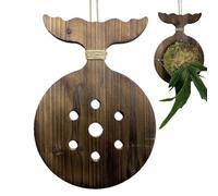Staghorn Fern Mounting Board, Wooden Wall Planter for Vertical Display, Space-Saving Garden Decor, Hanging Plant Holder Balcony, Porch, Living Room, Bedroom, Dorm, Indoor, Outdoor