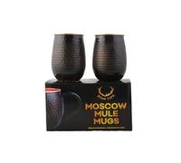 STAGLIFE Vasos de cobre puro de 16 onzas, vaso de cobre sólido para agua potable, juego de 2 vasos de cobre Moscow Mule