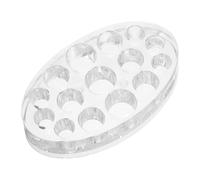 STAHAD 15agujeros Portavasos para Soporte Ovalado de Plástico con Orificios Organizador de Contenedores de Pigmento para Estudio de Bandeja de Vaso