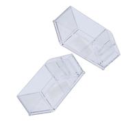 STAHAD 2 Porta Pañuelos Acrílico Transparente, Servilletero Resistente al Desgaste, Estuche Compacto para Pañuelos, Caja para Servilletas de Mesa, Práctico Organizador para Cocina