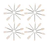 STAHAD 40 Unidades Ruedas de Fieltro de Lana con Vástago para Pulido Cilíndrico y Kit de Discos y Puntas para Taladro y Amoladora Pulidor para Joyería Vidrio y Metal