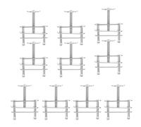 STAHAD Abrazaderas de Tubo de Tornillo Giratorio Metálicas para Laboratorio, 10 Piezas, Ajuste Preciso de Flujo, Clips Compactos para Mangueras en Lecciones de Química y Biología