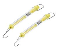 STAHAD Báscula de Resorte Tubular Escala Visible y Gancho, Dinamómetro Mecánico de 5 N para Uso en Colegios y Laboratorios Color Aleatorio