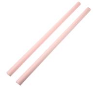 STAHAD Bastones Correctores de Joroba 2 Piezas 60 Cm Color Piel y Rosa, Palos de Yoga Multiusos Espuma y Tubo de Acero para Estiramiento y Entrenamiento de Espalda en Casa y Gimnasio