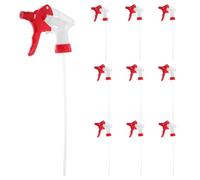 STAHAD Boquilla Pulverizadora Ajustable para Manguera de Jardín, 12 Piezas Rociador Manual a Presión, Boquillas de Repuesto Rociado Fino para Pulverizador de Gatillo Color Rojo