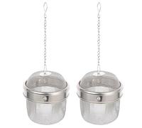 STAHAD Cesta de Limpieza para Joyas de Acero Inoxidable 304 Pequeña, 2 Piezas Bolas Infusoras de Té y Condimentos de Malla Fina, Colador para Vapor y Uso en Cocina y Hogar