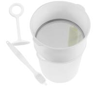 STAHAD Colador de Alimentos 1.5l Filtro de Malla Ultrafina y Cepillo de Limpieza, Colador de Leche de Soja y Jugos, Filtro Multiusos para Cocina Doméstica, Utensilio Resistente