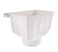 STAHAD Conector Desviador para Bajante de Agua de Lluvia Pvc 110 Mm, Embudo para Canalón de Techo, Material Plástico Resistente, Accesorio para Desagüe y Recogida de Agua Pluvial