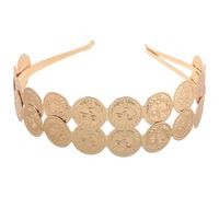 STAHAD Diadema Metálica Doble Capa con Monedas Ligera y Portátil Tocado Nupcial para Bodas y Fiestas Accesorio Versátil para Mujer que Realza Estilo Único