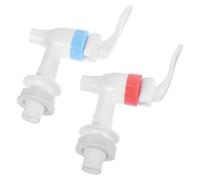 STAHAD Dispensador de Bebidas Grifos de Agua Fría y Caliente, 2 Piezas de Plástico Válvula para Uso Doméstico y Oficina, Diseño para Flujo Rápido y Cómodo