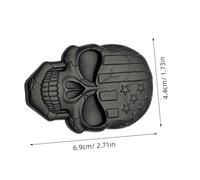 STAHAD Emblema 3D de Aleación de Zinc para Coche, Pegatina Adhesiva Calavera y Bandera Estadounidense, Decoración Exterior Resistente y Personalizada para Vehículo Negro