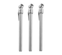 STAHAD Manómetro Portátil de Presión de Neumáticos 3 Piezas Acero Inoxidable Tamaño Bolsillo para Coche Inspección Rápida de Aire