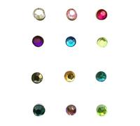 STAHAD Marcadores Magnéticos Acrílicos para Copas de Champán y Vino, 12 Piezas Diseño de Cristales, Ideales para Bodas y Restaurantes