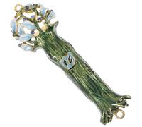 STAHAD Mezuzá de Metal con Escritura para Mezuzá Decoración de Bendición para Poste de Puerta Adorno Religioso Judío para Janucá Protección y Decoración para Entrada del Hogar