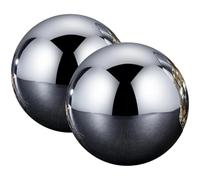 STAHAD Piedras de Hielo Redondas de Acero Inoxidable 304, Set de 2 Piezas de 38 Mm, Cubitos Metálicos Reutilizables para Whisky, Vino y Bebidas, Accesorio Práctico para Bar y Cocina