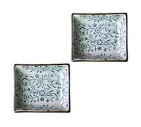 STAHAD Platos de Cerámica para Mojar Salsa 2 Piezas, Recipientes Multiusos para Condimentos de Cocina, Soporte para Almacenar Salsas en Reuniones y Uso Doméstico, Pequeños y Resistentes