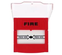 STAHAD Pulsador de Alarma contra Incendios Rojo Reinicio Manual, Resistente a Exteriores, para Instalación en Espacios Industriales y Puntos de Llamada de Emergencia