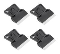 STAHAD Raspador Limpiador de Ventanas 4 Piezas, Espátula Multiusos de Plástico Duradero, Cuchilla Reemplazable para Eliminar Pegatinas y Adhesivos, Herramienta Compacta para Limpieza