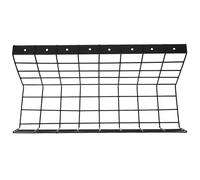 STAHAD Soporte de Alambre para Organización de Cables bajo Escritorio, Estante de Almacenamiento Negro sin Clavos para Oficina, Bandeja Rejilla para Gestión y Orden de Cables en Mesa