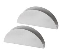 STAHAD Soporte para Servilletas de Acero Inoxidable 430, Juego de 2 Piezas, Diseño en Abanico, Compacto y Ligero, Adecuado para Hogar y Oficina, Porta Pañuelos para Mesa, Estante