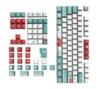 STAHAD Teclas para Teclado Mecánico Coral Sea 129 Piezas Perfil Xda Pbt Sublimación Térmica Resistentes para Gamers Diseño Temático Durable y Compatible para Personalización