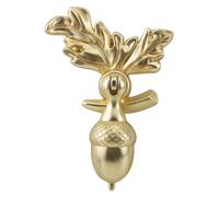 STAHAD Tirador de Armario y Pomo de Puerta Metálico Bicolor Forma de Bellota, Kit de 3 Unidades Tamaño Pequeño para Cocina y Baño Moderno