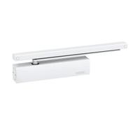 Stahl-Design-tebart Geze TS 3000 V - Cierrapuertas (tamaño EN 1-4, Paquete Completo con riel Deslizante, Color Blanco RAL9016, nº: 028350, SDT34669-002)