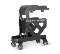STAHLWERK carro de soldadura para máquinas de soldadura 1,5 mm espesor de material, cortadora de plasma y accesorios, soporte para mangueras y cable incluido