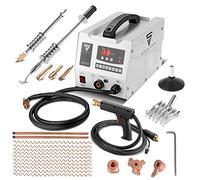 STAHLWERK desabollador CBR-90 S - 3.000 W, 6.800 A, Soldador por puntos 230?V, 7 modos, encendido por contacto, pantalla, con accesorios para desabollado y reparación de carrocerías (0,8-1,6?mm)